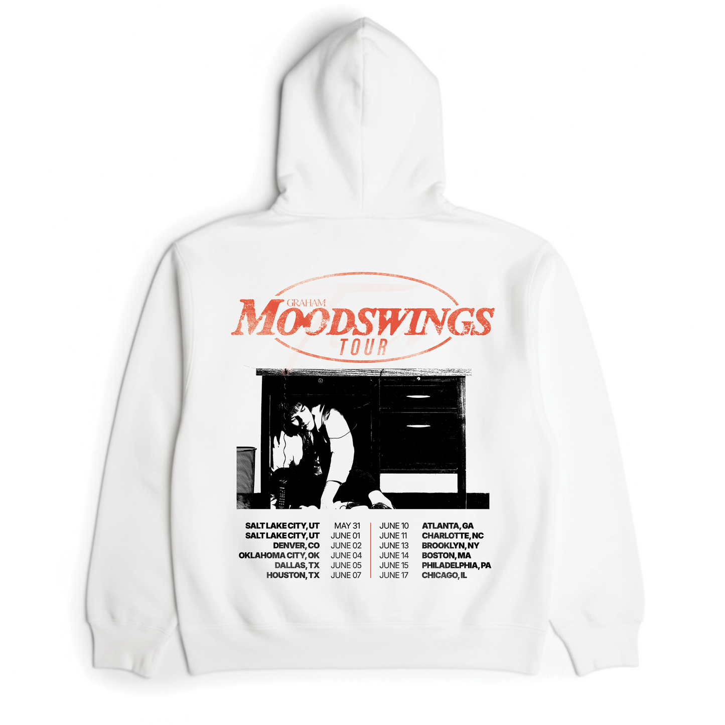 White Hoodie "MOODSWINGS Tour"